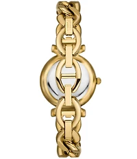 Fossil Women's Carlie Three-Hand Stainless Steel Chain Bracelet Watch