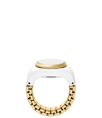 Fossil Women's Enamel Plated Stainless Steel Ring Watch