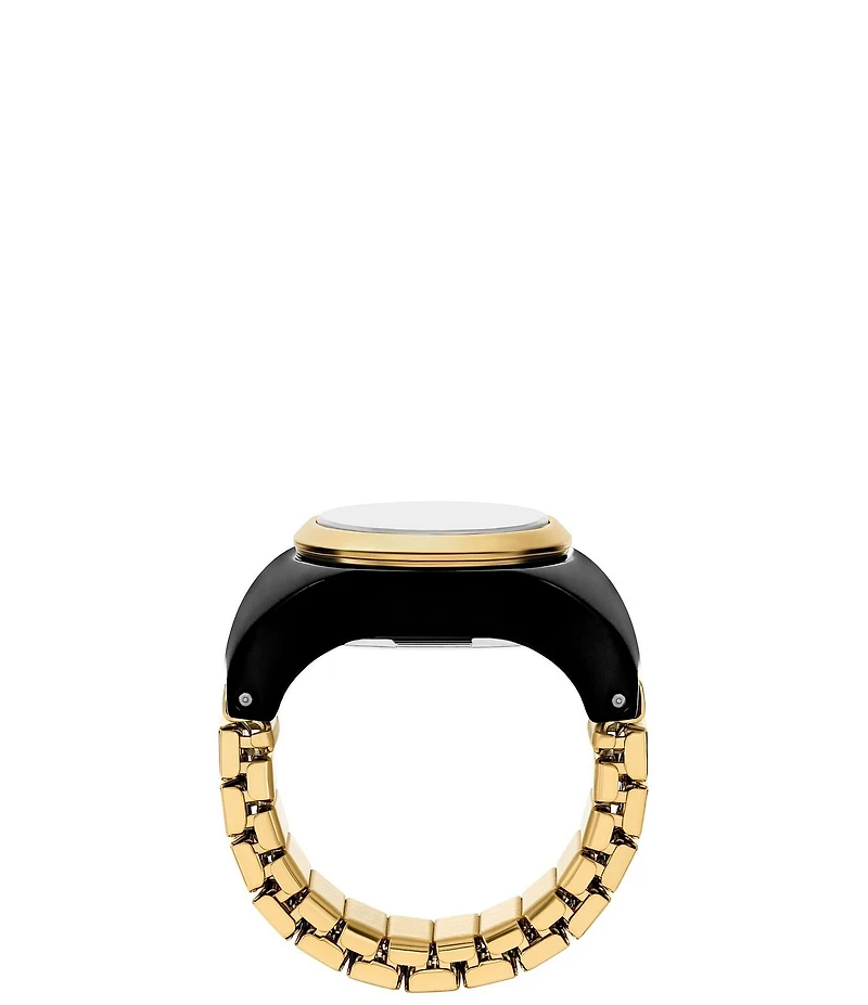 Fossil Women's Enamel Plated Stainless Steel Ring Watch