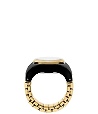 Fossil Women's Enamel Plated Stainless Steel Ring Watch