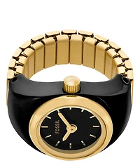 Fossil Women's Enamel Plated Stainless Steel Ring Watch
