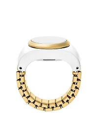 Fossil Women's Enamel Plated Stainless Steel Ring Watch