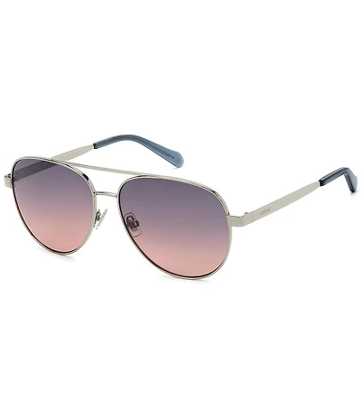 Fossil Women's FOS3178 58mm Aviator Sunglasses