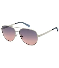 Fossil Women's FOS3178 58mm Aviator Sunglasses