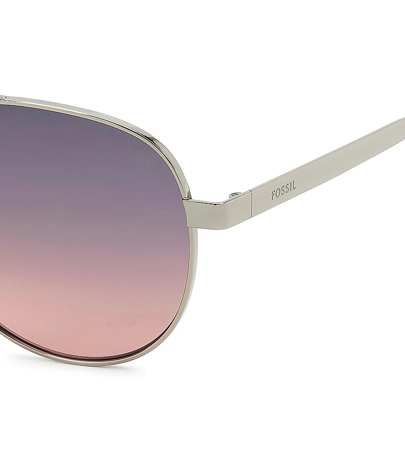 Fossil Women's FOS3178 58mm Aviator Sunglasses