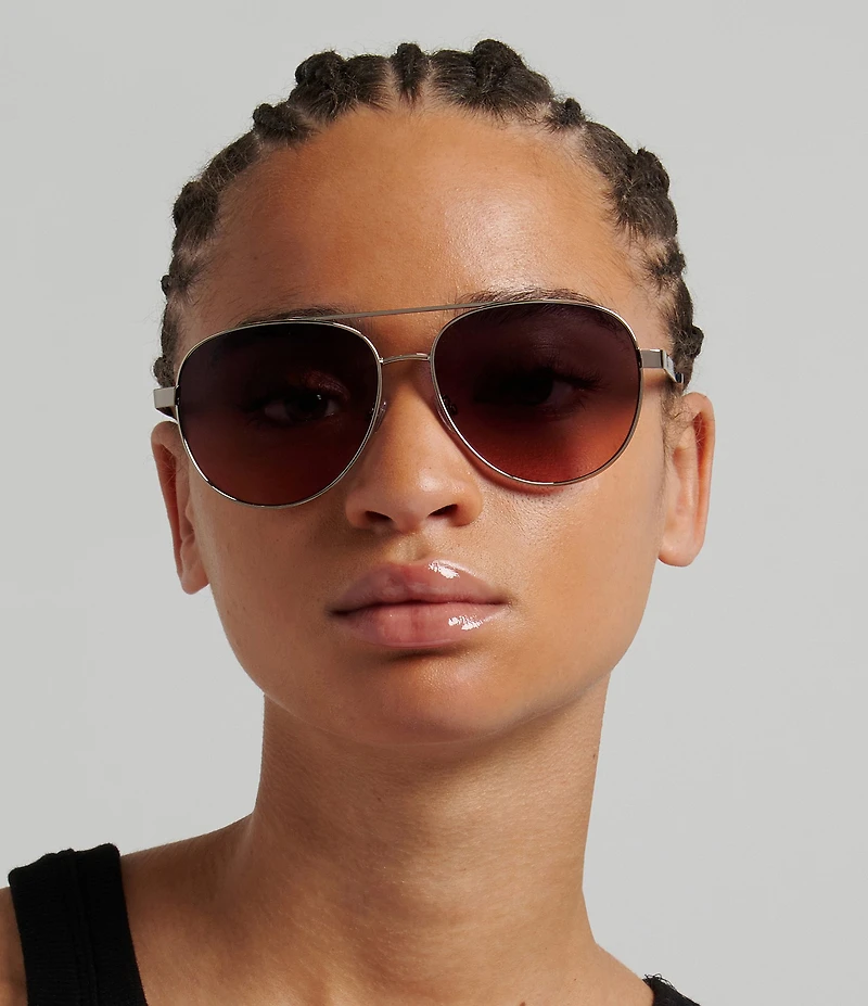 Fossil Women's FOS3178 58mm Aviator Sunglasses