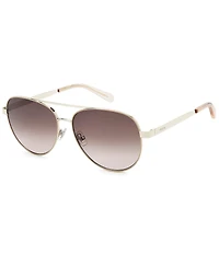 Fossil Women's FOS3178 58mm Aviator Sunglasses