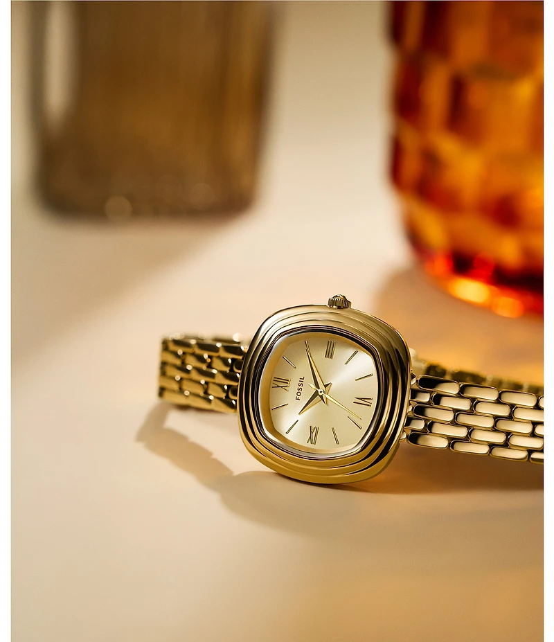 Fossil Women's Genevieve Quartz Three-Hand Stainless Steel Bracelet Watch