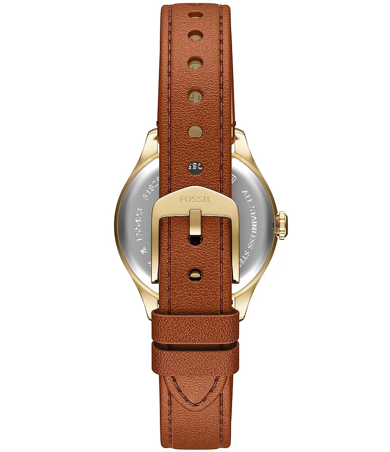 Fossil Women's Gilmore Three-Hand Leather Strap Watch