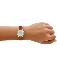Fossil Women's Gilmore Three-Hand Leather Strap Watch