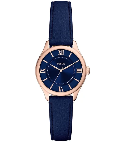 Fossil Women's Gilmore Three-Hand Leather Strap Watch