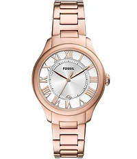 Fossil Women's Gilmore Three-Hand Stainless Steel Bracelet Watch