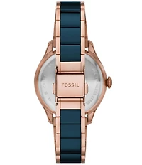 Fossil Women's Gilmore Three-Hand Two Tone Stainless Steel Bracelet Watch
