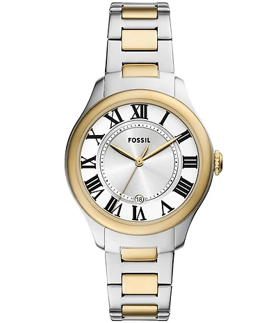 Fossil Women's Gilmore Three-Hand Two Tone Stainless Steel Bracelet Watch