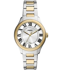 Fossil Women's Gilmore Three-Hand Two Tone Stainless Steel Bracelet Watch