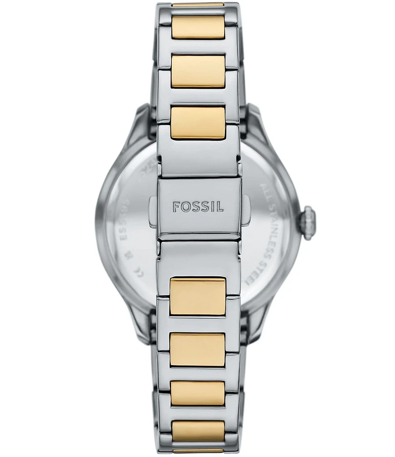 Fossil Women's Gilmore Three-Hand Two Tone Stainless Steel Bracelet Watch