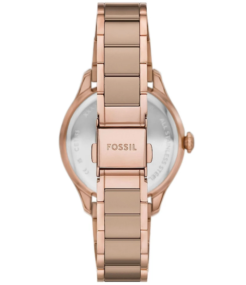 Fossil Women's Gilmore Three-Hand Two Tone Stainless Steel Bracelet Watch