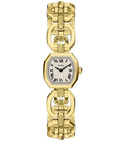 Fossil Women's Harlow Mini Quartz Two-Hand Gold-Tone Stainless Steel Bracelet Watch