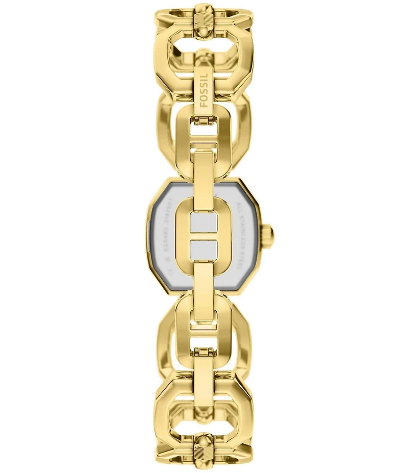 Fossil Women's Harlow Mini Quartz Two-Hand Gold-Tone Stainless Steel Bracelet Watch