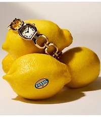 Fossil Women's Harlow Mini Quartz Two-Hand Gold-Tone Stainless Steel Bracelet Watch