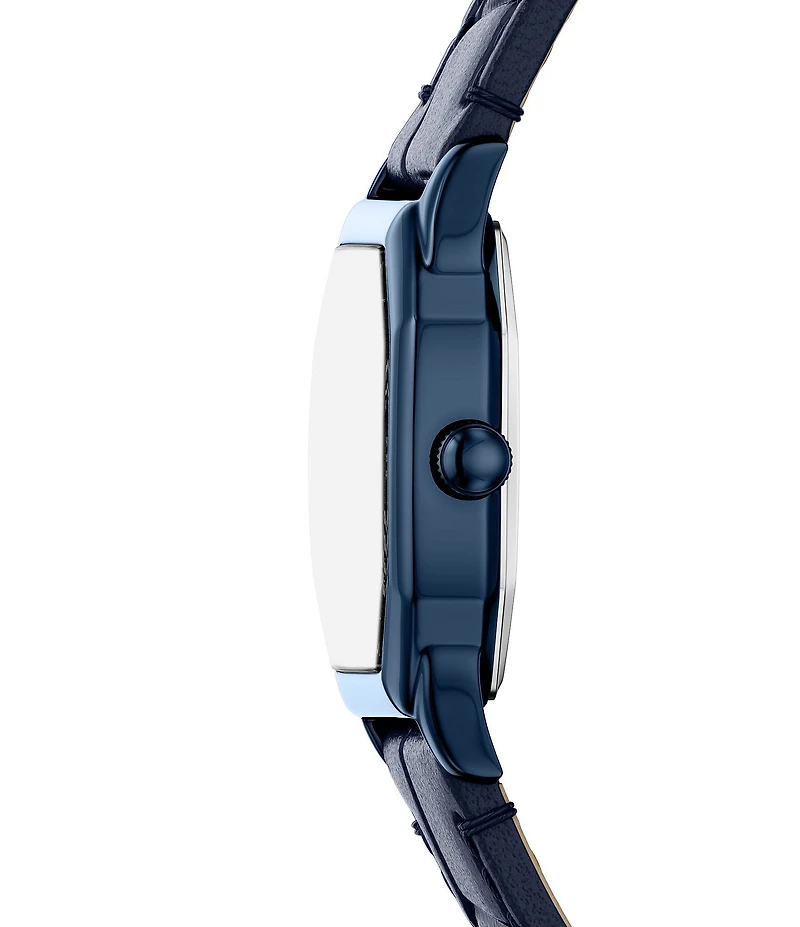 Fossil Women's Harlow Quartz Three-Hand Navy Leather Strap Watch