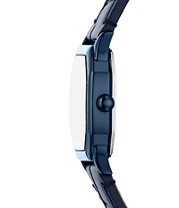 Fossil Women's Harlow Quartz Three-Hand Navy Leather Strap Watch