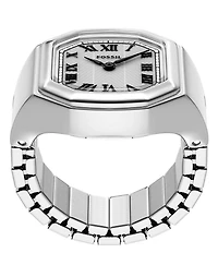 Fossil Women's Harlow Quartz Two-Hand Stainless Steel Watch Ring