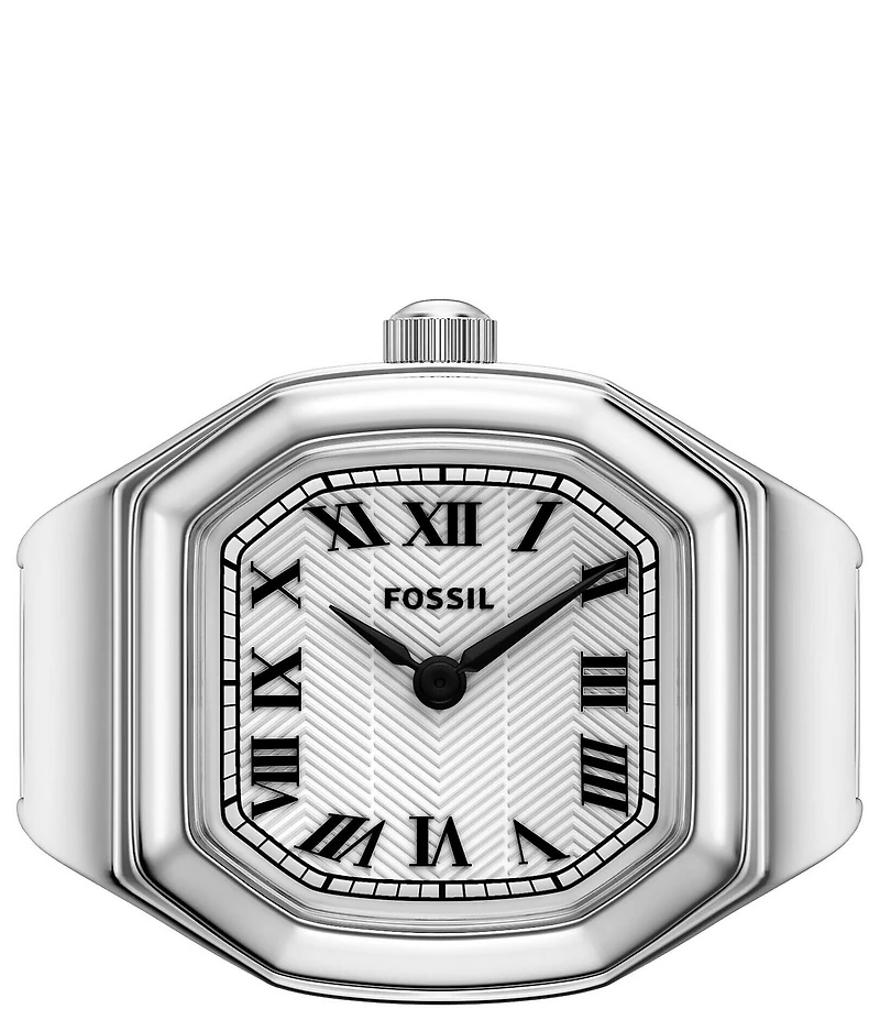 Fossil Women's Harlow Quartz Two-Hand Stainless Steel Watch Ring