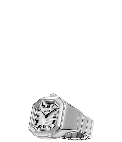 Fossil Women's Harlow Quartz Two-Hand Stainless Steel Watch Ring