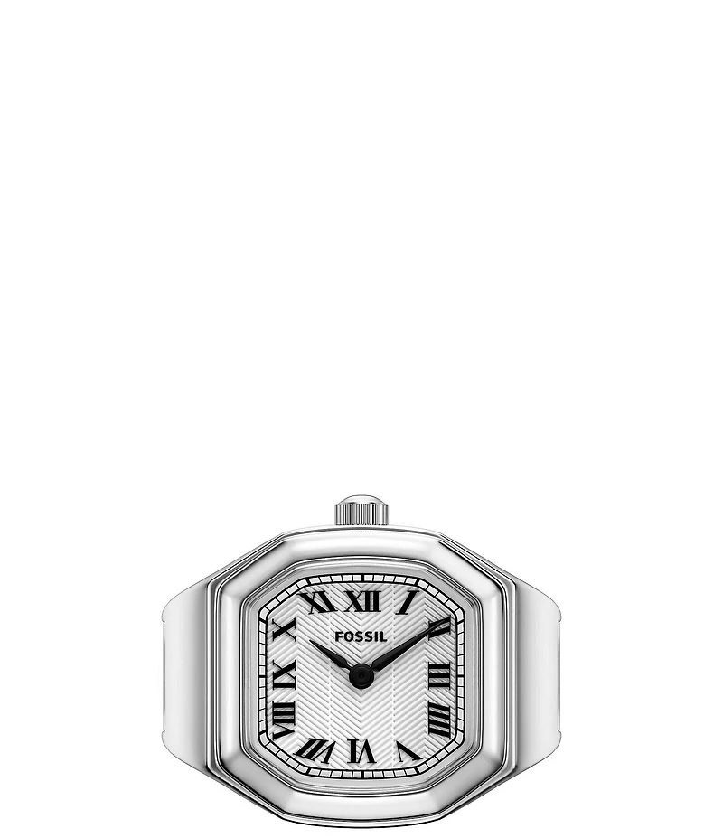 Fossil Women's Harlow Quartz Two-Hand Stainless Steel Watch Ring