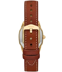 Fossil Women's Harlow Three-Hand Leather Strap Watch