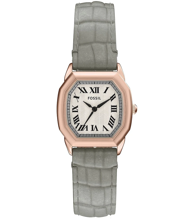 Fossil Women's Harlow Three-Hand Leather Strap Watch