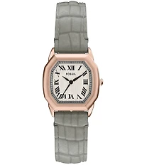 Fossil Women's Harlow Three-Hand Leather Strap Watch