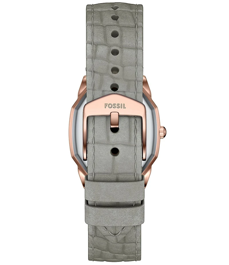 Fossil Women's Harlow Three-Hand Leather Strap Watch