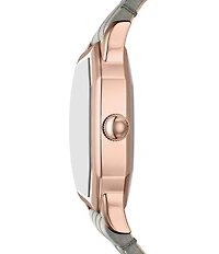 Fossil Women's Harlow Three-Hand Leather Strap Watch