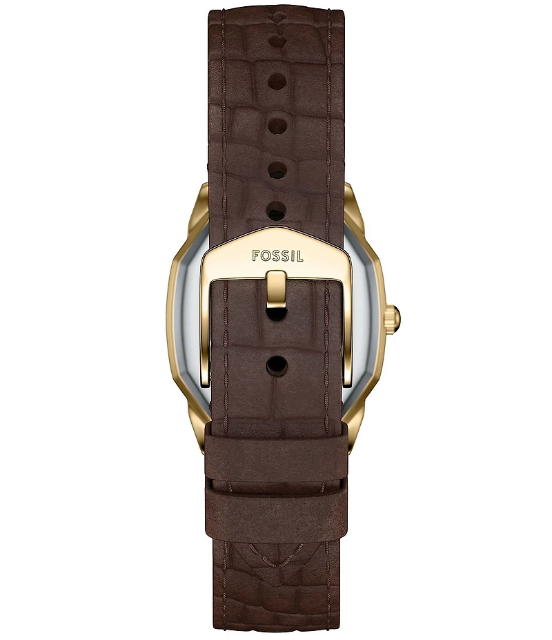 Fossil Women's Harlow Three-Hand Leather Strap Watch