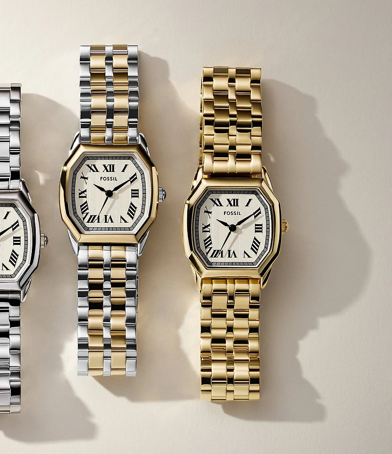 Fossil Women's Harlow Three-Hand Stainless Steel Bracelet Watch