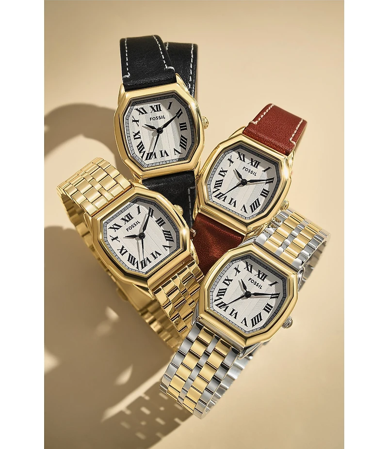 Fossil Women's Harlow Three-Hand Stainless Steel Bracelet Watch