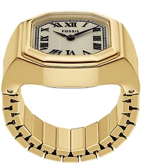 Fossil Women's Harlow Two-Hand Stainless Steel Ring Watch