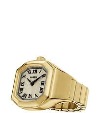 Fossil Women's Harlow Two-Hand Stainless Steel Ring Watch