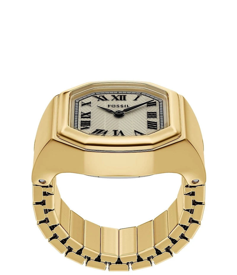 Fossil Women's Harlow Two-Hand Stainless Steel Ring Watch