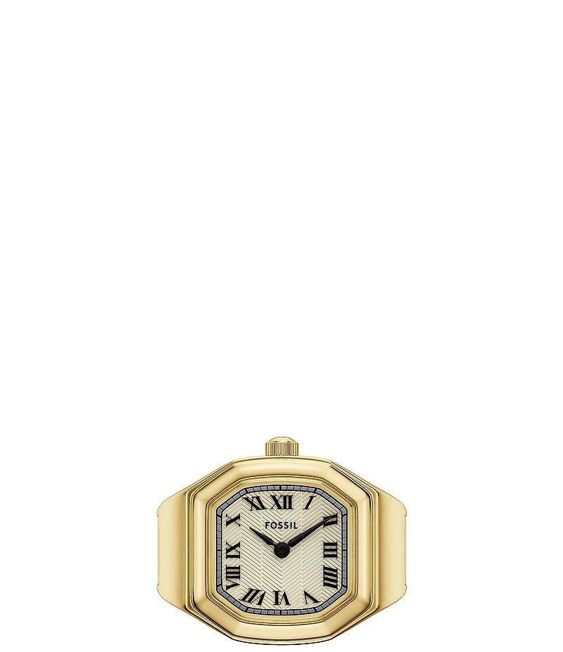 Fossil Women's Harlow Two-Hand Stainless Steel Ring Watch