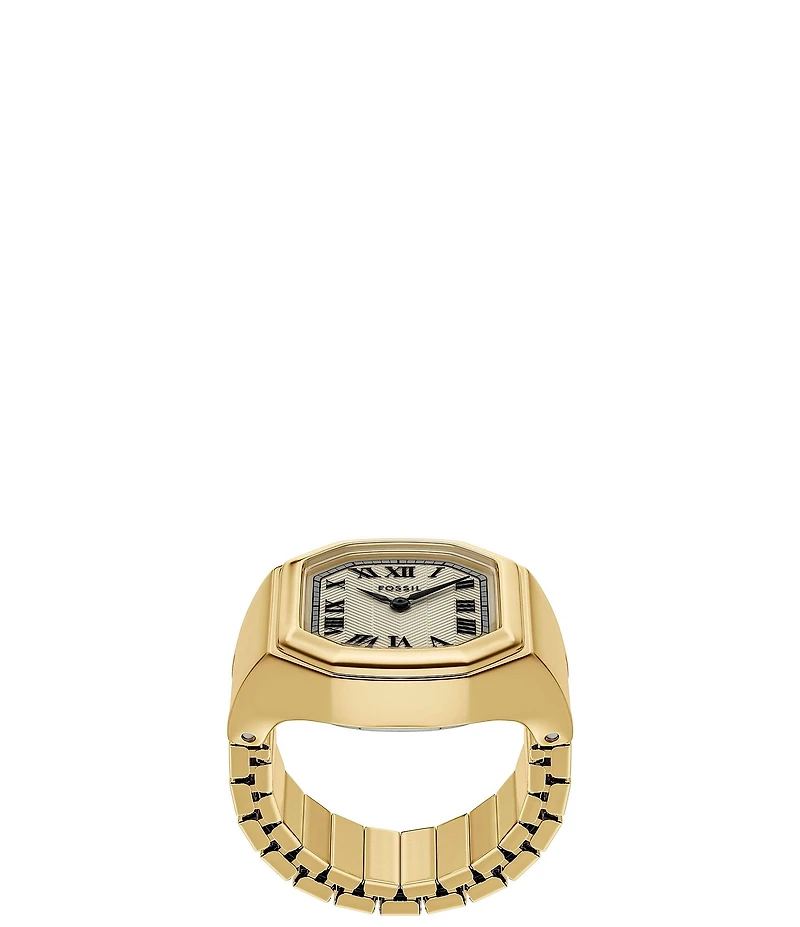 Fossil Women's Harlow Two-Hand Stainless Steel Ring Watch
