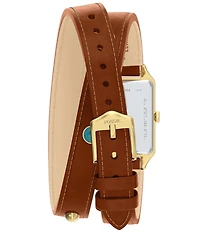 Fossil Women's Raquel Quartz Three Hand Date Brown Leather Strap Watch