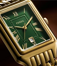 Fossil Women's Raquel Quartz Three Hand Date Gold Tone Stainless Steel Bracelet Watch