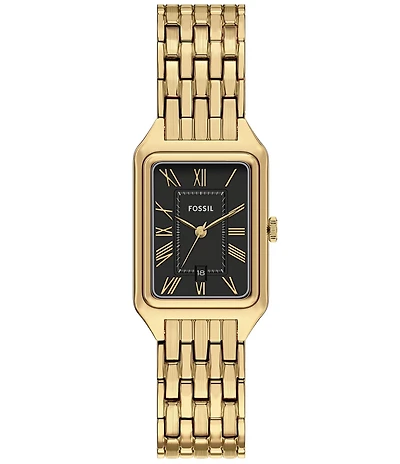 Fossil Women's Raquel Quartz Three Hand Date Gold Tone Stainless Steel Bracelet Watch