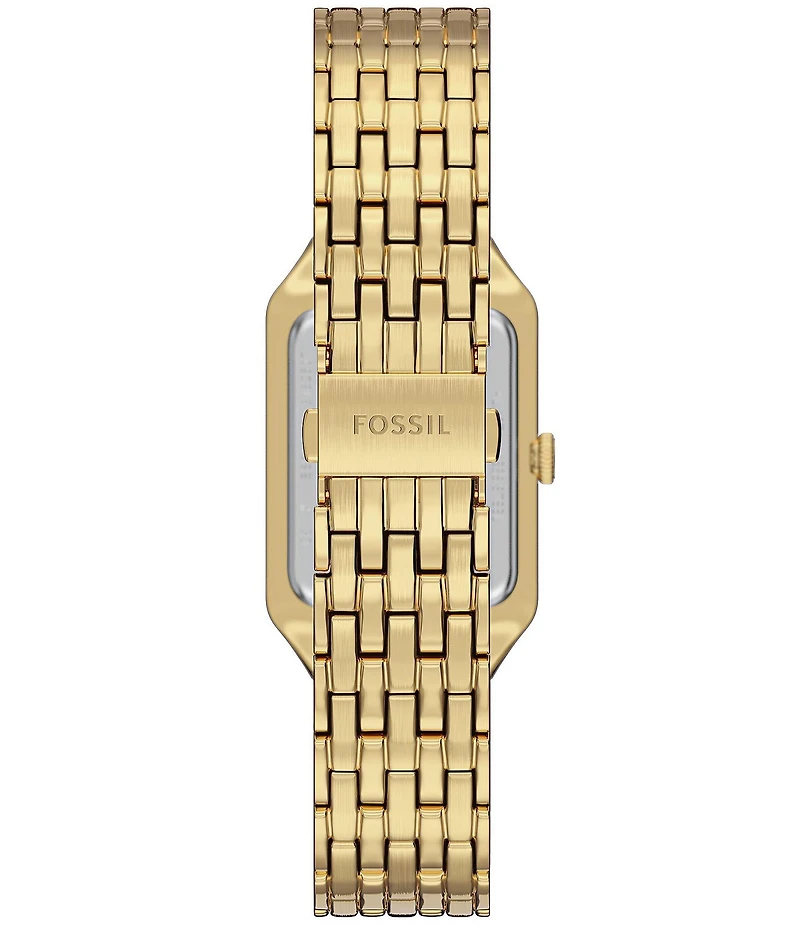 Fossil Women's Raquel Quartz Three Hand Date Gold Tone Stainless Steel Bracelet Watch