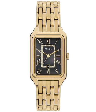 Fossil Women's Raquel Quartz Three Hand Date Gold Tone Stainless Steel Watch