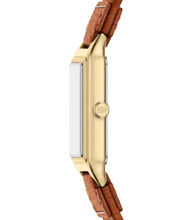 Fossil Women's Raquel Quartz Three-Hand Date Leather Strap Watch