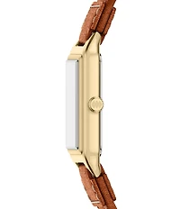 Fossil Women's Raquel Quartz Three-Hand Date Leather Strap Watch